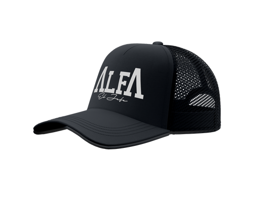 El Alfa Classic Logo Black Trucker Hat