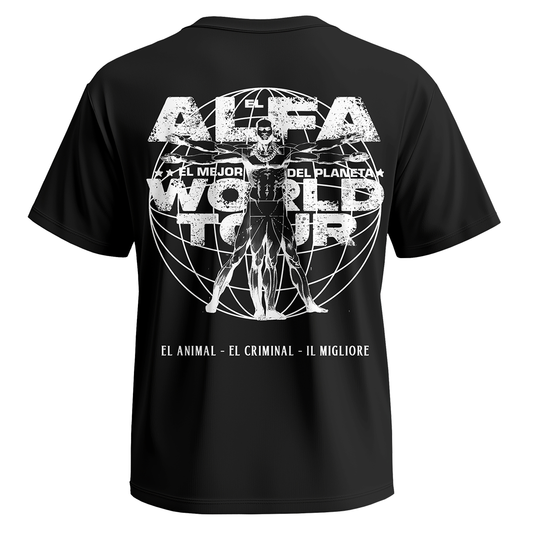 El Alfa “El Mejor del Planeta” Oversized Tour T-Shirt – Exclusive Edition